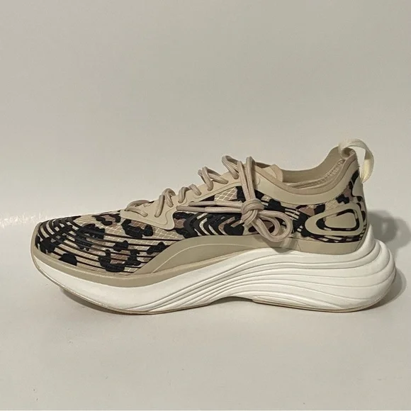 NEW APL StreamlineWomen's Parchment Black Leopard Running Shoes Size 5.5 $320